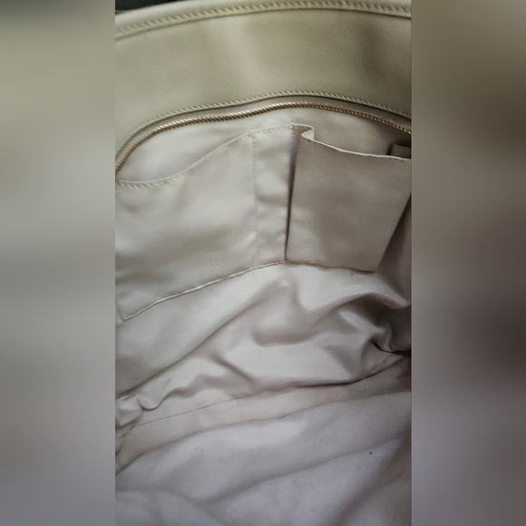 COACH Signature Payton Leather Zip Top Tote In Sand. - Picture 12 of 16